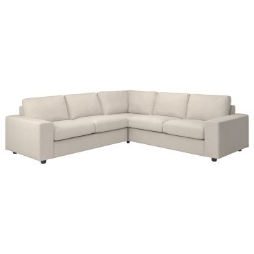 VIMLE, corner sofa, 4-seat with wide armrests, 694.017.93