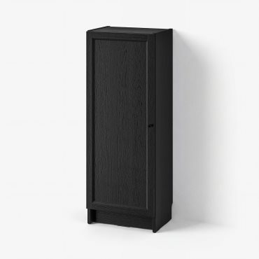 BILLY/OXBERG, bookcase with door, 40x30x106 cm, 694.832.89