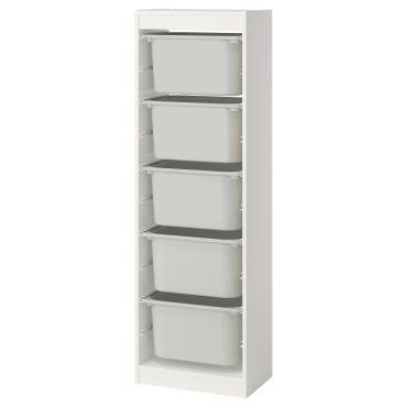 TROFAST, storage combination with boxes, 46x30x145 cm, 695.754.77
