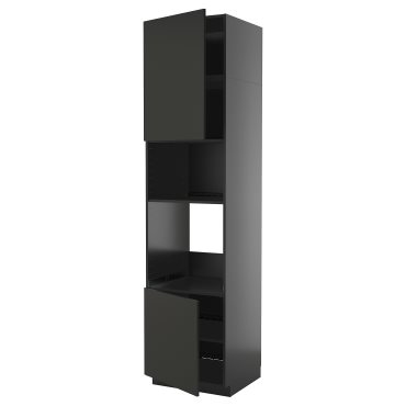 METOD, high cabinet for oven/microwave with 2 doors/shelves, 60x60x240 cm, 695.871.21