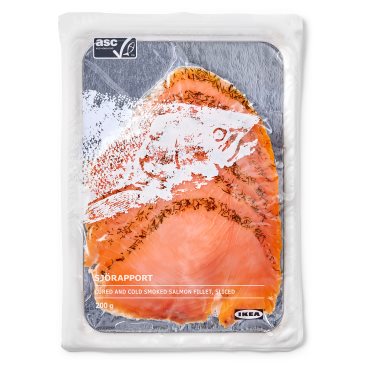 SJÖRAPPORT, cured cold smoked salmon/ASC certified/frozen, 250 g, 703.603.34 - IKEA Cyprus SJÖRAPPORT, cured cold smoked salmon/ASC certified/frozen, 250 g, 703.603.34