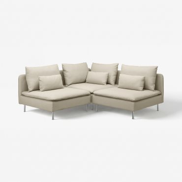 SÖDERHAMN, corner sofa, 3-seat, 794.496.57