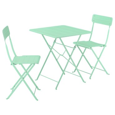 SUNDSÖ, table and 2 folding chairs/outdoor, 65x65 cm, 895.730.24
