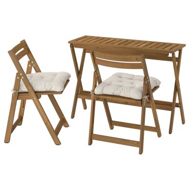 NÄMMARÖ, table and 2 chairs, folding/outdoor, 108x37 cm, 895.817.88