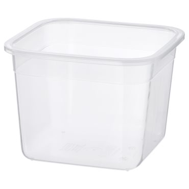 IKEA 365+, δοχείο αποθήκευσης τροφίμων τετράγωνο/πλαστικό, 1.4 l, 903.591.79