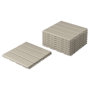RUNNEN, floor decking, outdoor 9 pack, 0.81 m², 904.767.34