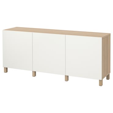 BESTÅ, storage combination with doors, 180x42x74 cm, 991.397.34