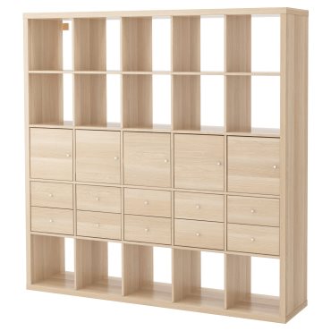 KALLAX, shelving unit with 10 inserts, 091.976.05