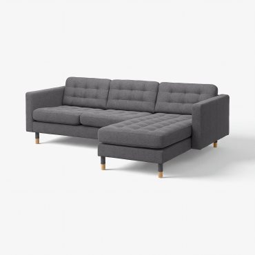 LANDSKRONA, 3-seat sofa with chaise longue, 092.726.66