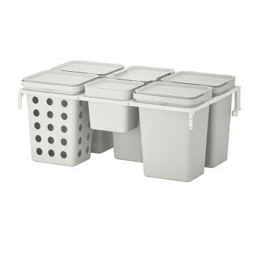 HÅLLBAR, waste sorting solution for METOD kitchen drawer ventilated, 53 l, 093.096.98