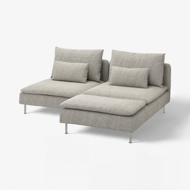 SÖDERHAMN, 2-seat sofa with chaise longue, 293.057.60