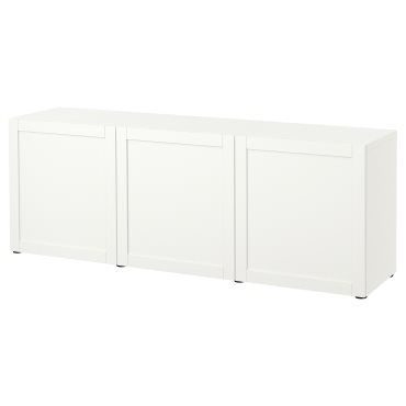 BESTÅ, storage combination with doors, 180x42x65 cm, 393.250.03