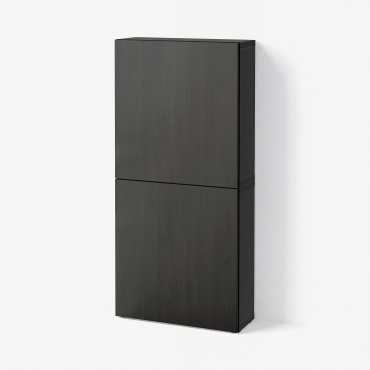 BESTÅ, wall cabinet with 2 doors, 60x22x128 cm, 394.219.62