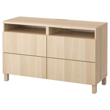 BESTÅ, TV bench with drawers, 120x40x74 cm, 491.939.31