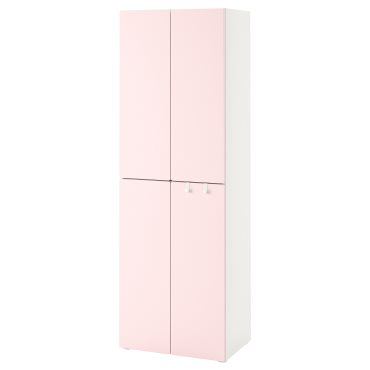 SMASTAD/PLATSA, wardrobe with 2 clothes rails, 60x42x181 cm, 494.263.46