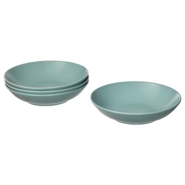 FÄRGKLAR, deep plate/matt, 4 pack, 23 cm, 604.771.79