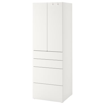 SMASTAD/PLATSA, ντουλάπα με 4 συρτάρια, 60x57x181 cm, 694.283.25