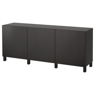 BESTÅ, storage combination with doors, 180x42x74 cm, 891.394.90