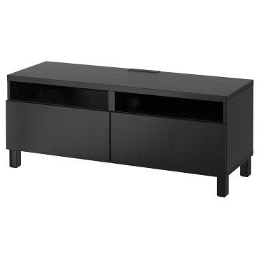 BESTÅ, TV bench with drawers soft closing, 120x42x48 cm, 891.882.92