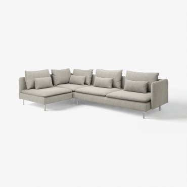 SÖDERHAMN, corner sofa, 4-seat with open end, 893.058.42