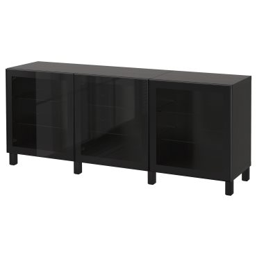 BESTÅ, σύνθεση αποθήκευσης με πόρτες, 180x42x74 cm, 991.399.13