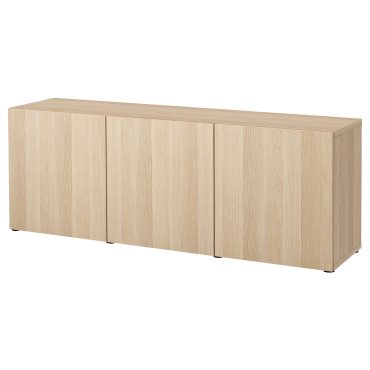 BESTÅ, σύνθεση αποθήκευσης με πόρτες, 180x42x65 cm, 193.249.81