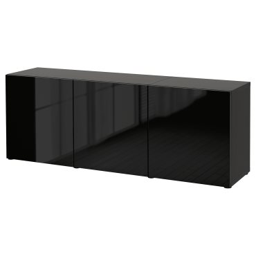 BESTÅ, σύνθεση αποθήκευσης με πόρτες, 180x42x65 cm, 293.249.85