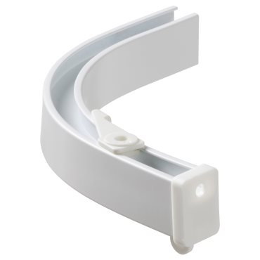 VIDGA, corner piece/single track, included ceiling fittings, 304.983.81