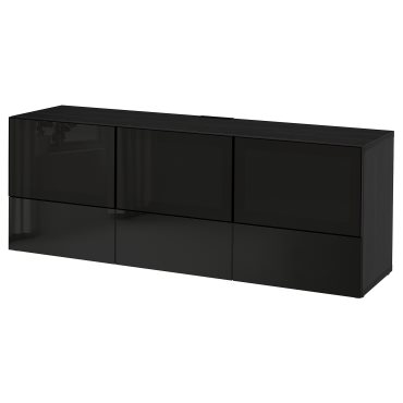 BESTÅ, έπιπλο TV με πόρτες και συρτάρια, 180x40x64 cm, 391.942.62
