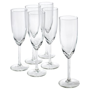 SVALKA, champagne glass, 6 pack, 500.151.22