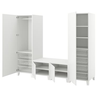 PLATSA, wardrobe with 4 doors, 240x57x191, 594.371.27