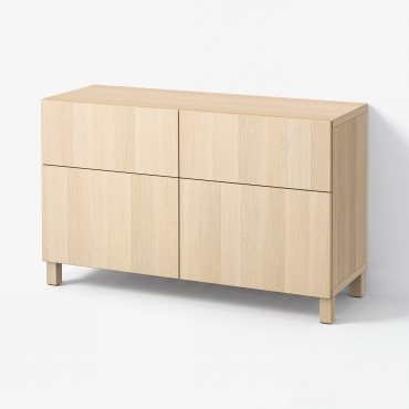 BESTÅ, storage combination with doors/drawers push-open, 120x42x74 cm, 694.125.98