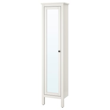 HEMNES, high cabinet with mirror door, 702.176.85