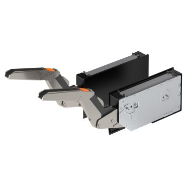 UTRUSTA, hinge with damper for horizontal door, 2 pack, 704.624.79