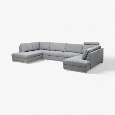 SÖRVALLEN, U-shaped sofa 5-seat with open ends, 793.147.95
