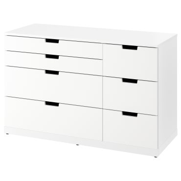 NORDLI, συρταριέρα με 7 συρτάρια, 120x76 cm, 393.368.84