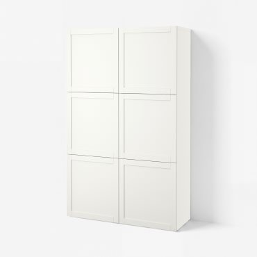 BESTÅ, storage combination with doors, 120x42x193 cm, 490.575.23