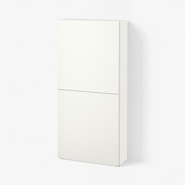 BESTÅ, ντουλάπι τοίχου με 2 πόρτες, 60x22x128 cm, 594.219.61