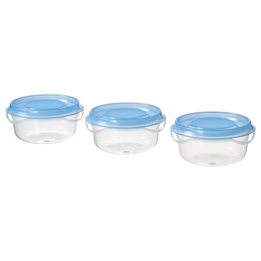 PRUTA, δοχείο αποθήκευσης τροφίμων 70 ml, 3 τεμ., 704.449.42