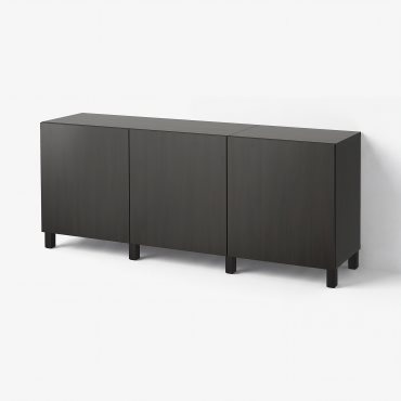 BESTÅ, σύνθεση αποθήκευσης με πόρτες, 180x42x74 cm, 891.394.90