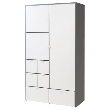 VISTHUS, wardrobe, 122x59x216 cm, 904.934.46