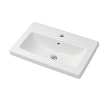 TVÄLLEN, single wash-basin, 64x43x5 cm, 504.508.25