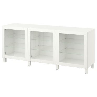 BESTÅ, storage combination with doors, 180x42x74 cm, 891.399.23