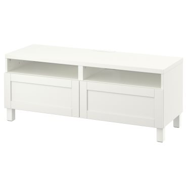 BESTÅ, έπιπλο TV με συρτάρια με μαλακό κλείσιμο, 120x42x48 cm, 091.882.86