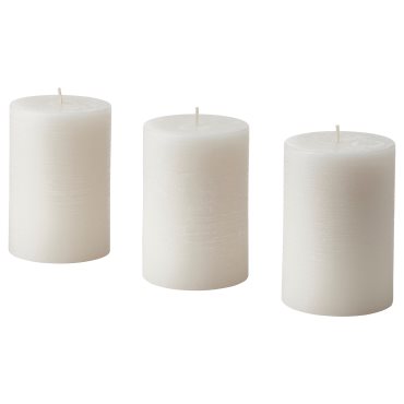 ADLAD, scented pillar candle/Scandinavian Woods/3 pack, 30 hr, 005.023.13