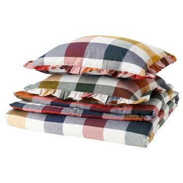 ALHÄNGEMAL, duvet cover and 2 pillowcases, 240x220/50x60 cm, 005.649.28
