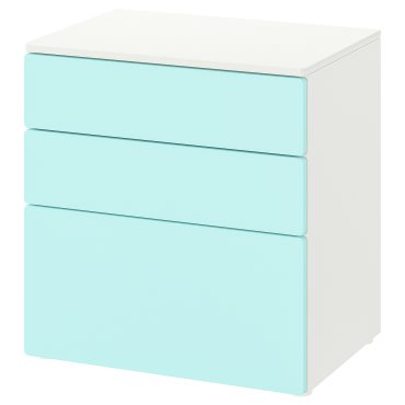 SMASTAD/PLATSA, chest of 3 drawers, 60x42x63 cm, 094.201.53