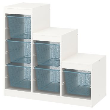 TROFAST, storage combination with boxes, 99x44x94 cm, 094.808.68