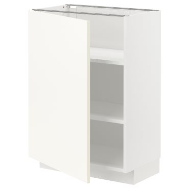 METOD, base cabinet with shelves, 60x37 cm, 095.071.32