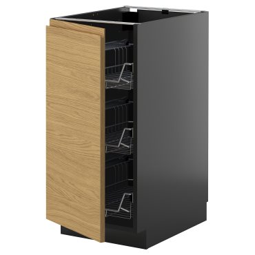 METOD, base cabinet with wire baskets, 40x60 cm, 095.880.34